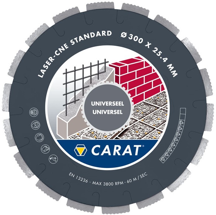 CARAT CNE 300/25,4 UNIVERSAL-STANDART univerzálny kotúč na železobetón