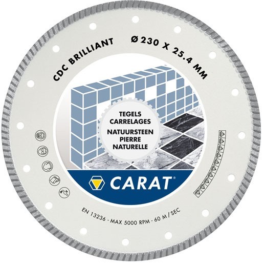 CARAT CDC BRILLIANT 200/25,4 diamantový kotúč na dlažbu a prírodné materiály 