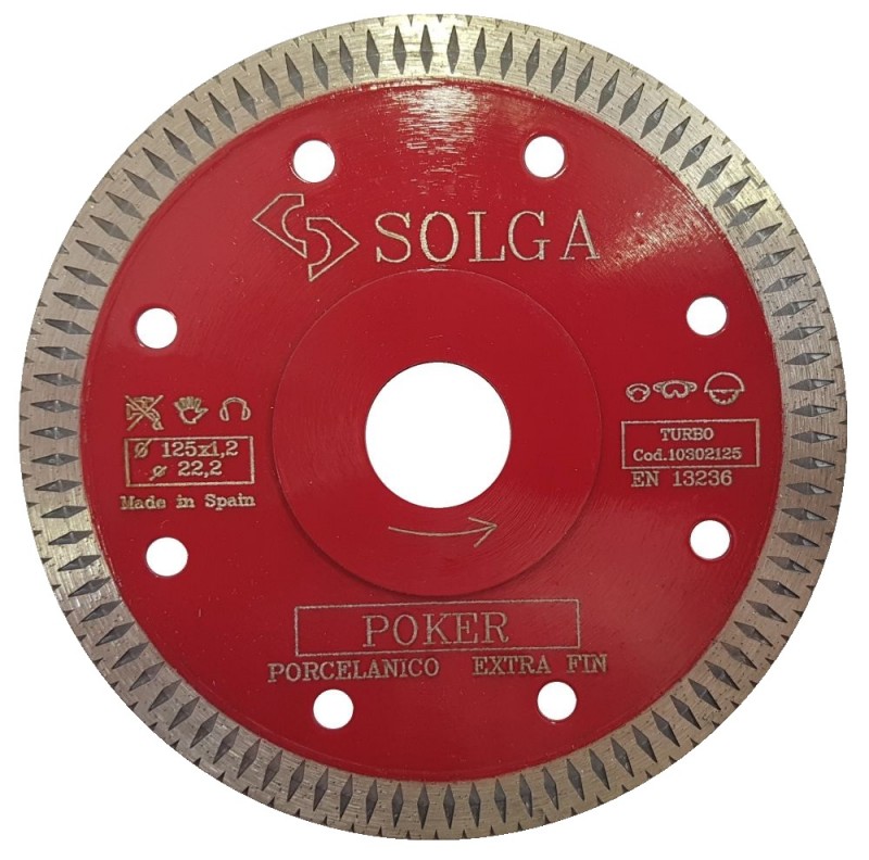 SOLGA 125 mm diamantový kotúč- tenký, zosilnený stred